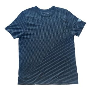 Under Armour Men's Dark Blue Textured Tee